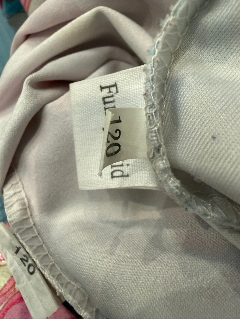 Gymnastics leotards size 120 (US 6 / 7) cute sparkly prints.